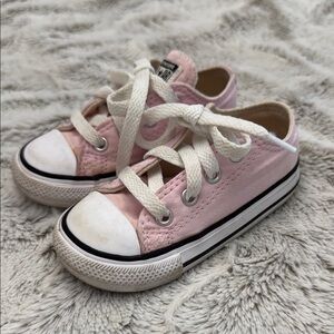 Converse Pink and White Canvas Sneakers Classic Style